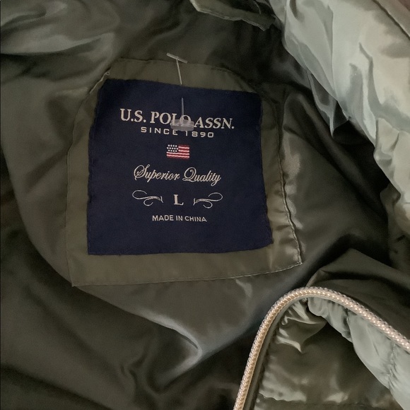 Green U.S Polo. Assn winter coat - Picture 6 of 7